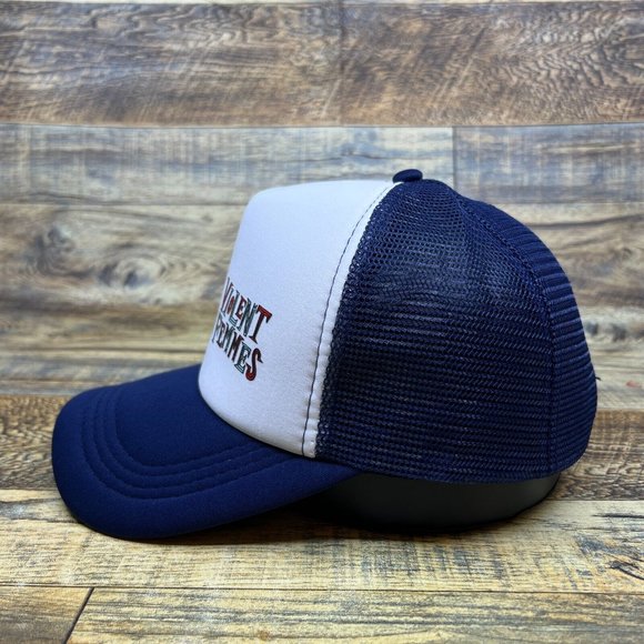 Violent Femmes Mens Trucker Hat Navy Snapback 80s Retro Folk Punk Band Cap - Picture 4 of 8